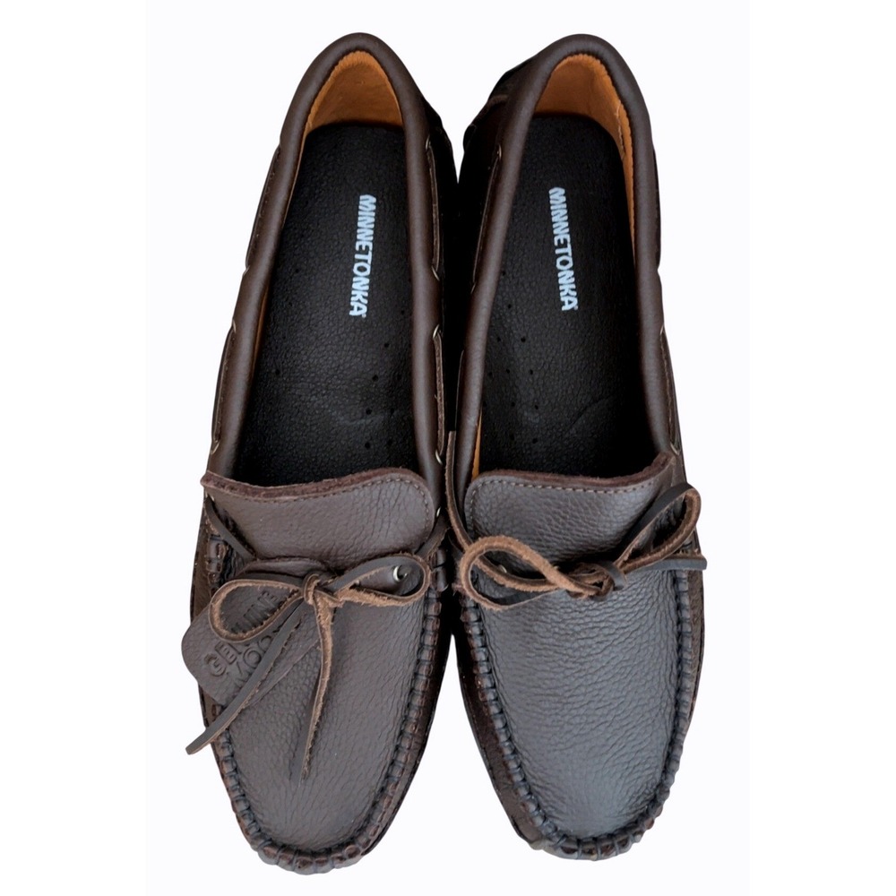 NWOB Minnetonka Men's Moosehide Weekender Moccasin Loafer SZ: 15